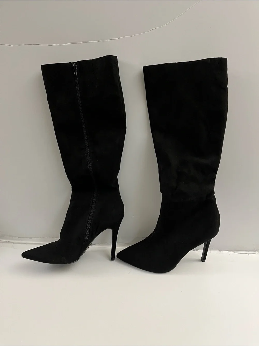 Thalia Sodi Black Over-the-Knee Pointed Stiletto Boots